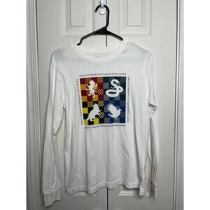 Vans Harry Potter Long Sleeve White Shirt Size Small